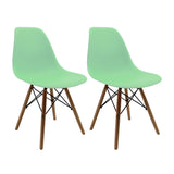 Set x 2 Sillas DKR Tipo Eames Verde Claro BoxBit