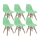 Set x 6 Sillas DKR Tipo Eames Verde Claro BoxBit