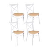 Set x 4 Sillas PLATS Blanca BoxBit