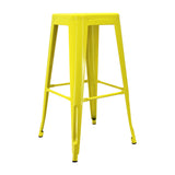 Butaco Alto Sin Espaldar TITAN Tipo Tolix Amarillo BoxBit