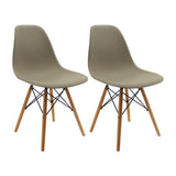 Set x 2 Sillas DKR Tipo Eames Beige BoxBit