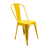 Silla TITAN Tipo Tolix Amarilla BoxBit