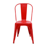 Silla TITAN Tipo Tolix Roja BoxBit