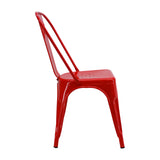 Set x 4 Sillas TITAN Tipo Tolix Rojo BoxBit