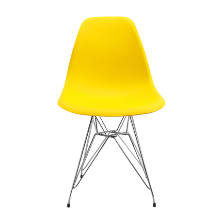 Silla DKR Metal Tipo Eames Amarilla BoxBit